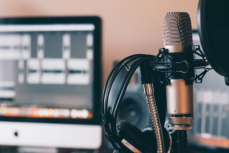 microphone on desk